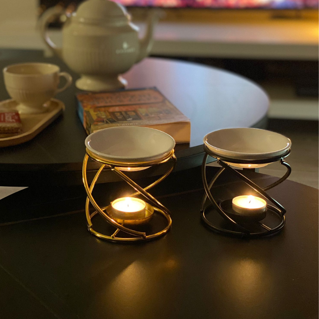 Gouden spiraalhouder met 3 waxmelts - Afbeelding 2